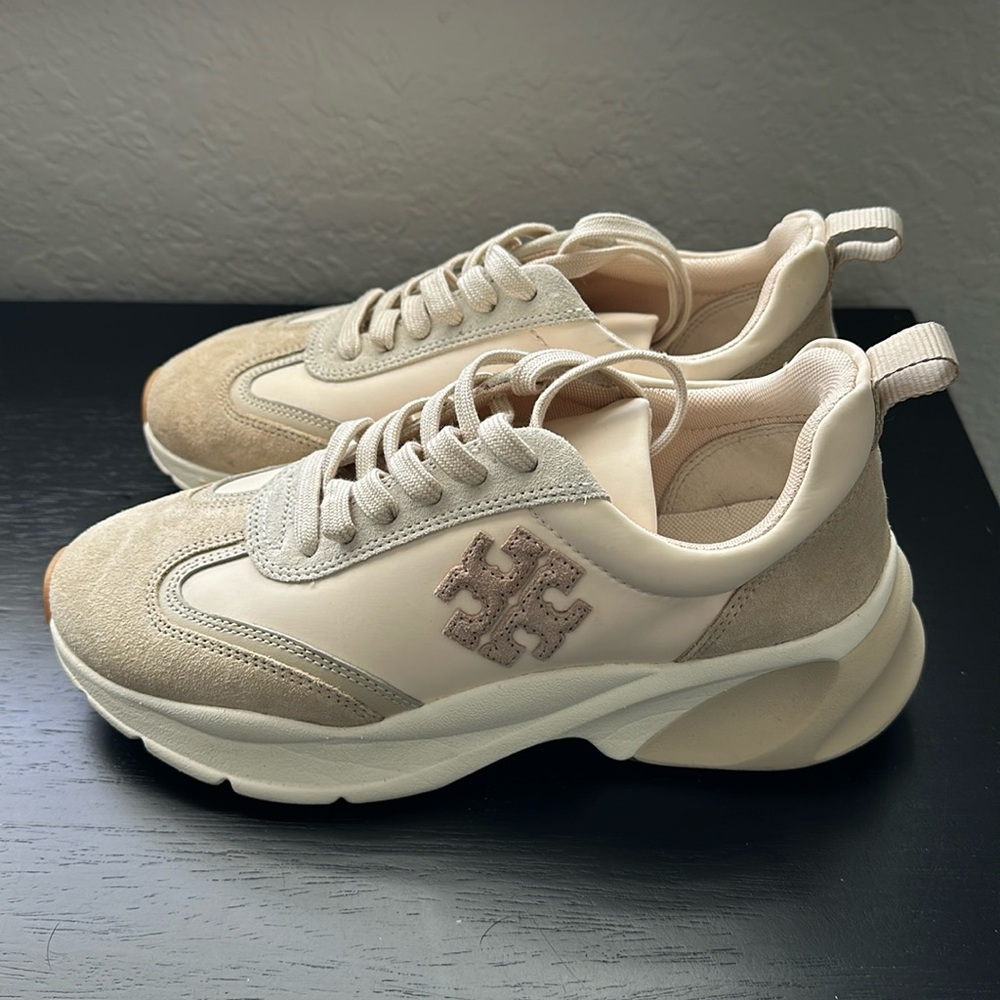 Tory Burch GOOD LUCK TRAINER size 7.5 worn once like new